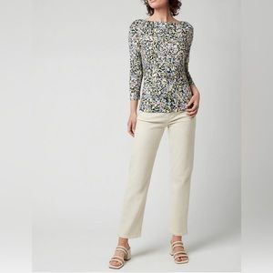TED BAKER LONDON NORMMA Black Crew Neck Half Sleeve Top